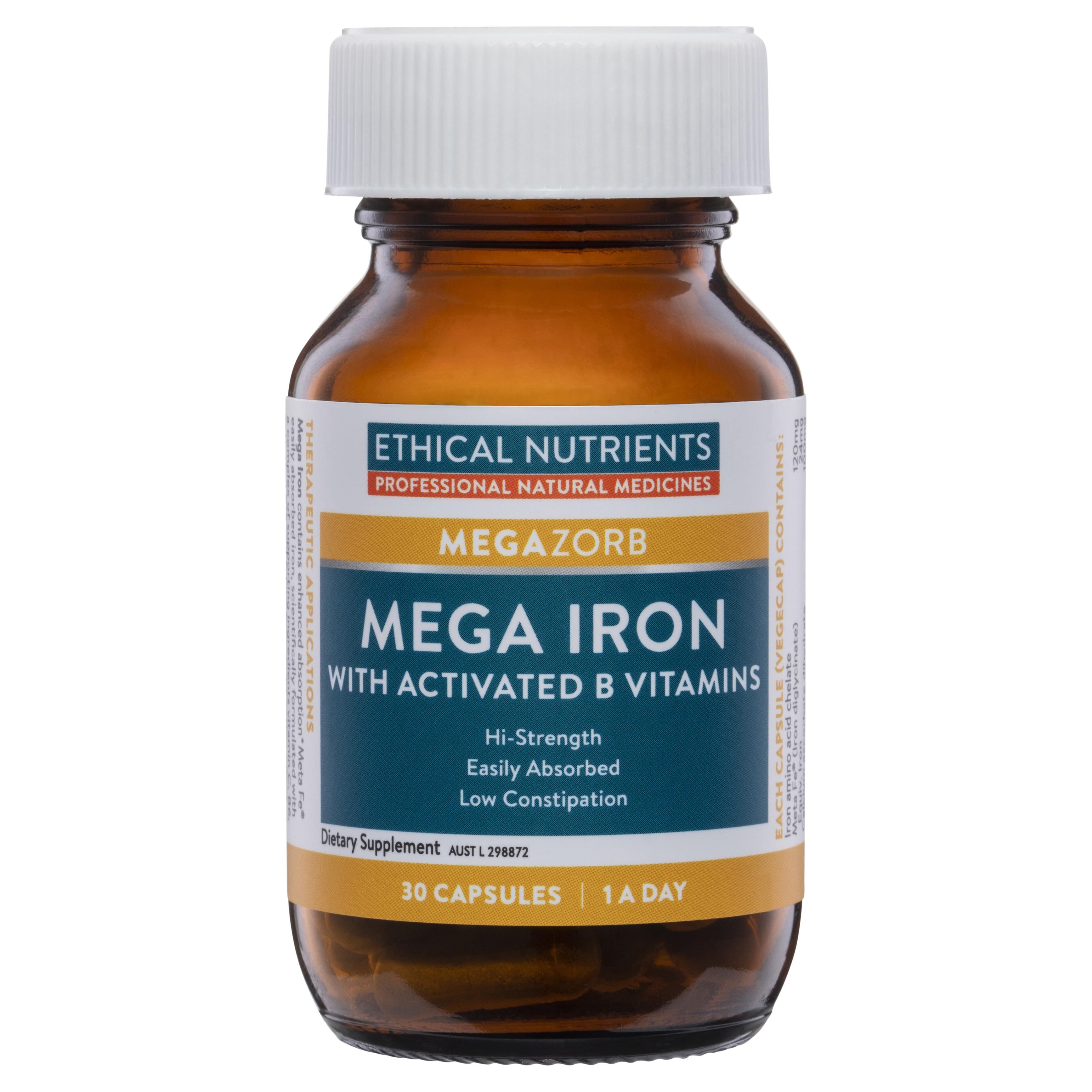 Ethical Nutrients MEGAZORB Mega Iron with Activated B