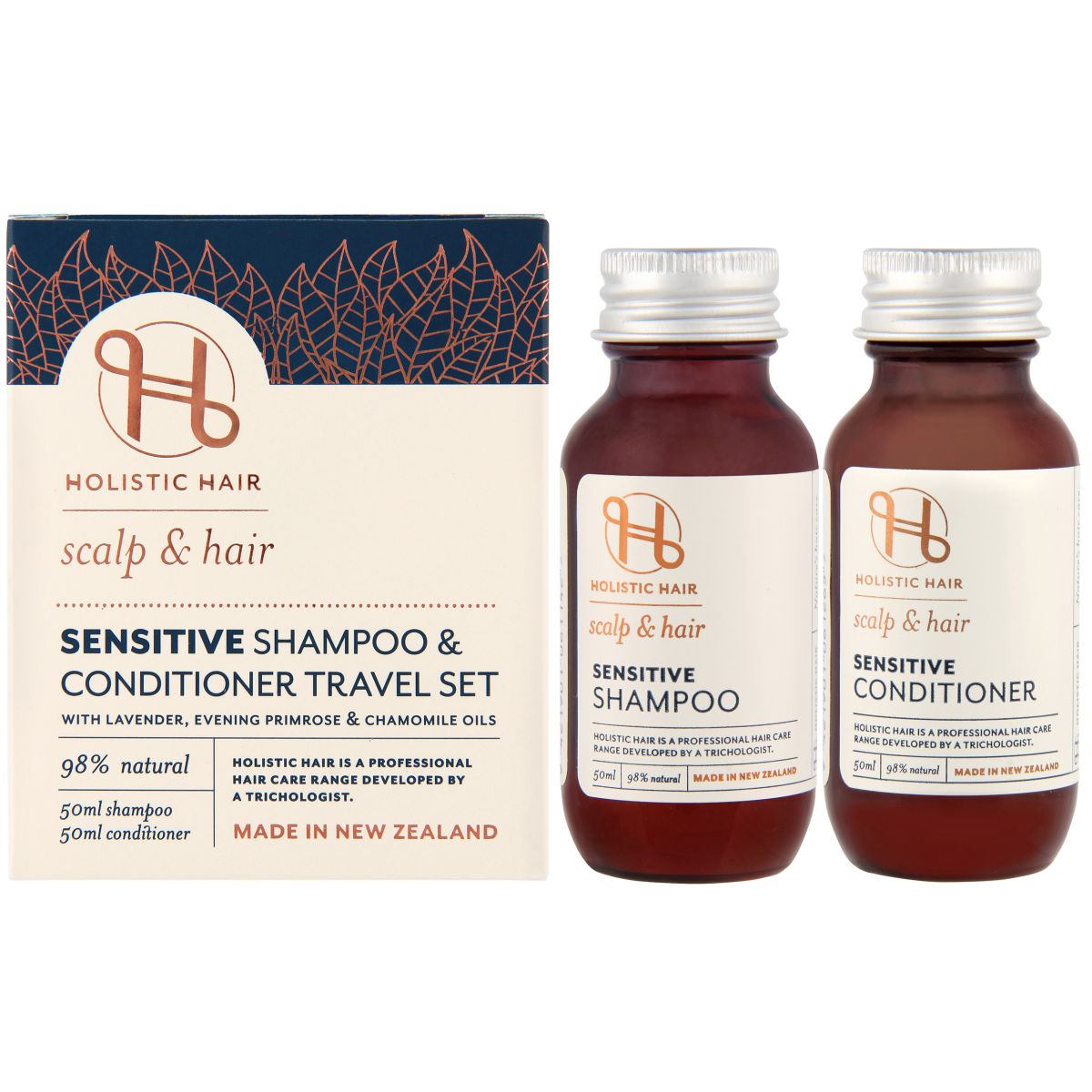 Holistic Hair Sensitive Shampoo + Conditioner Travel Set